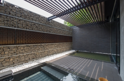 The bath at Aya Niseko, Niseko